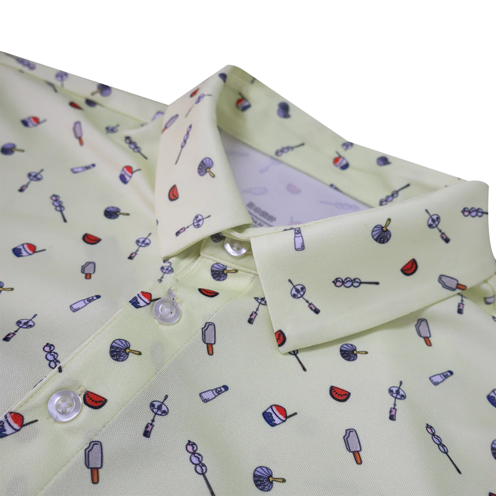 JAPANESE SUMMER PRINT POLO - Image 13