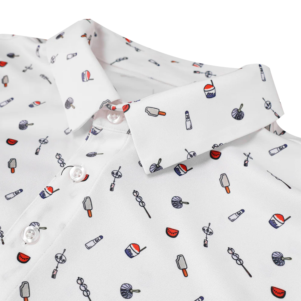 JAPANESE SUMMER PRINT POLO - Image 3