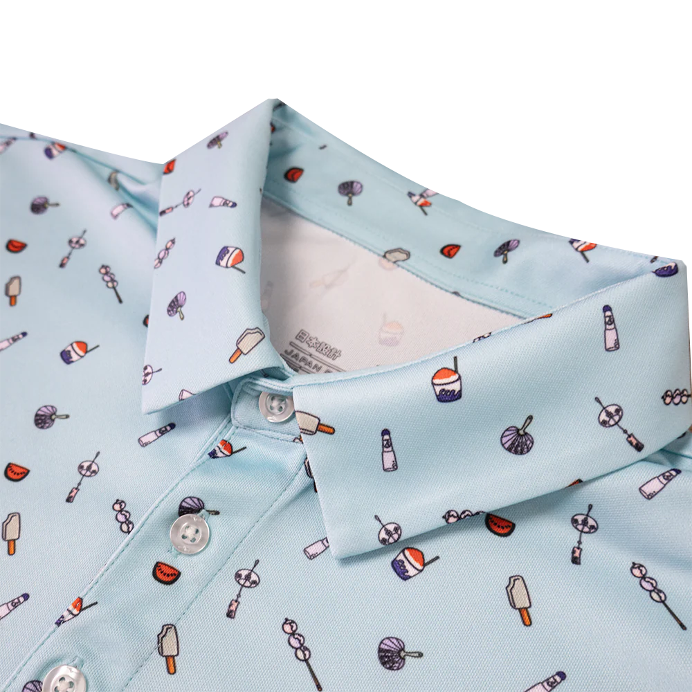 JAPANESE SUMMER PRINT POLO - Image 8