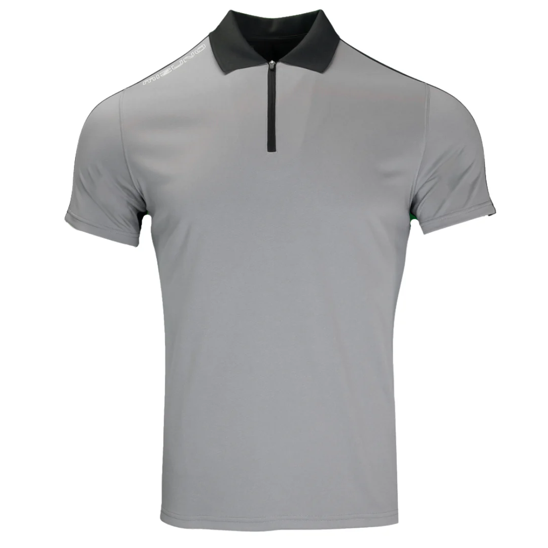 M DUAL COLOR ZIPPER POLO